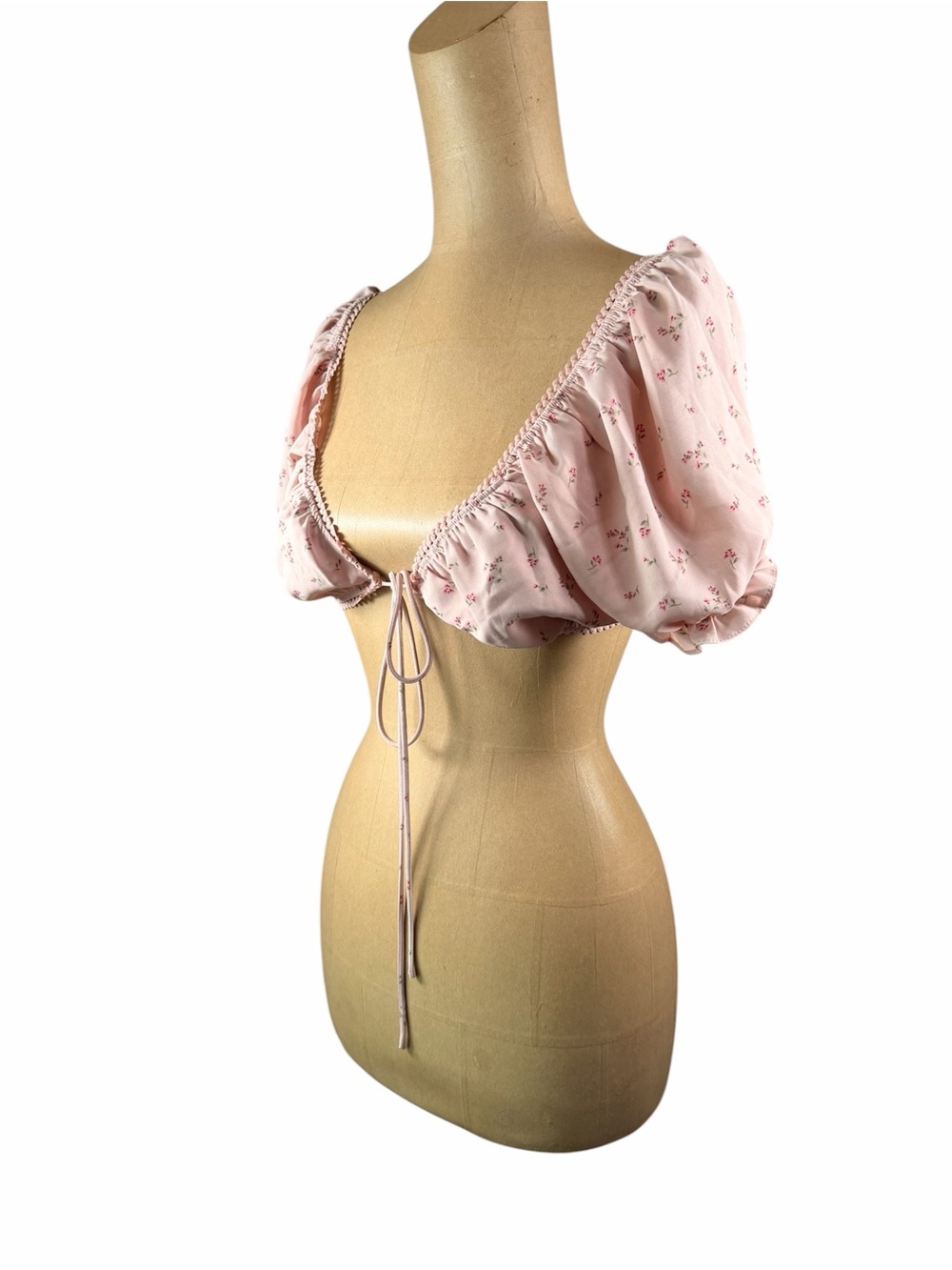PRINCESS POLLY Pink Floral Crop Blouse